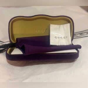 New** GUCCI glasses velvet case & dustbag🪻